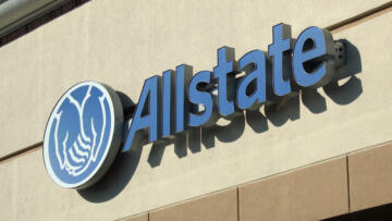 An photo a sign for Allstate Insurance