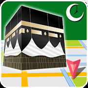 The logo of Qibla Locator: Prayer Times, Azan, Quran & Qibla.