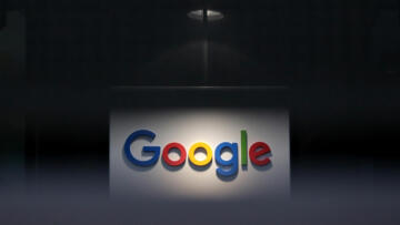 A photo of a Google logo at their European headquarters in Dublin